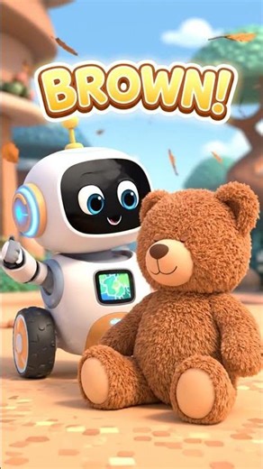 Learn BROWN with MiniRover | Fun Robot Learning Cartoon