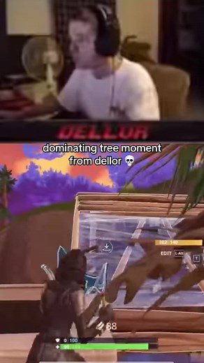 Dominating Tree Moment in Fortnite Gameplay
