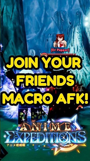 Join Your Friend’s AFK Farm Anytime! | Anime Expeditions #animeexpeditions #roblox #animegames