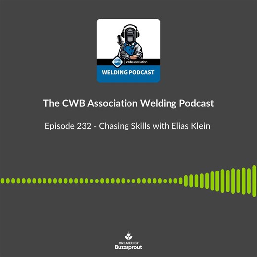 The CWB Association brings you a weekly podcast that connects to welding professionals around the world to share their passion and give you the right tips to stay on top of what’s happening in the welding industry. Subscribe, listen, and stay connected to the people who keep the world welded together. A welder’s life rarely follows a blueprint is the common theme with our guest, Elias Klein, owner of Klein Machine & Weld and Boot Hill Steel Co. Learn more: https://cwbapodcast.buzzsprout.com #Pod