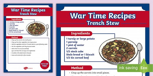 Wartime Recipe: Trench Stew
