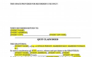 Template Quit Claim Deed - Etsy UK