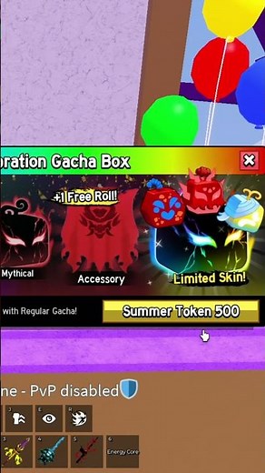 🎉 Rolling Fruits from the NEW Party Gacha in Blox Fruits! 🍏🔥