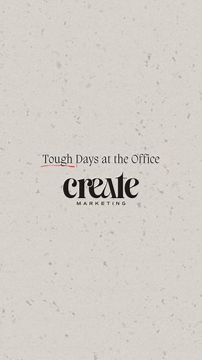 Tough days at the Create office... 🫧 | Create Marketing