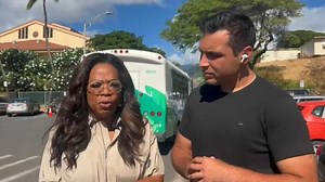 TV crew following Oprah Winfrey stopped from entering shelter housing Maui wildfire survivors