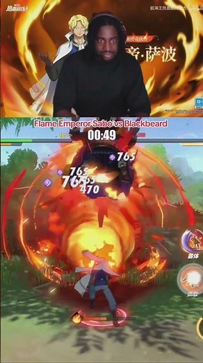 Flame Emperor Sabo vs Blackbeard! One Piece Fighting Path PVP