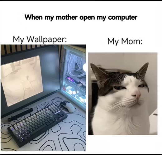 Funny Reaction When Mom Opens My Computer