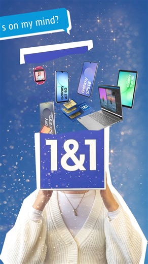 1&1 on Instagram: "Was geht gerade in unserem Kopf vor? 😏 24/7 nur das 1&1 Weihnachts-Special! 🎁👀​ Rate mal, was als Nächstes kommt…​ #1und1 #whatsonmymind #vorfreude #surprise #highlights #xmas"
