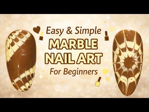 Easy and simple marble nail art gor beginners #nailtutorial #contentcreator #beauty #marblenails