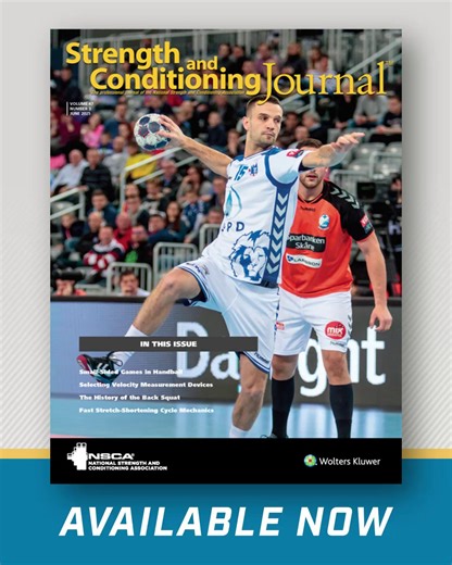 Put research into practice with field-ready methods and expert-led insights in Issue 47.3 of the SCJ, available exclusively to NSCA Members: » Using Python to Analyze Isometric Force-Time Curves » A Narrative Review of Rebound Jumping and Fast Stretch-Shortening Cycle Mechanics » Repetitions in Reserve: An Emerging Method for Strength Exercise Prescription in Special Populations » Selecting Velocity Measurement Devices: Decision-Making Guidelines for Strength and Conditioning Professional ACCESS
