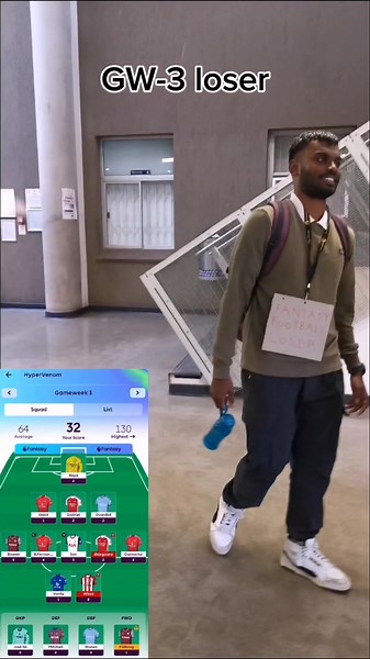 GW-3 loser: Kael Forfeit: Wear a 'loser' sign for the whole day. #fpl #fplforfeit #premierleague #southafrica