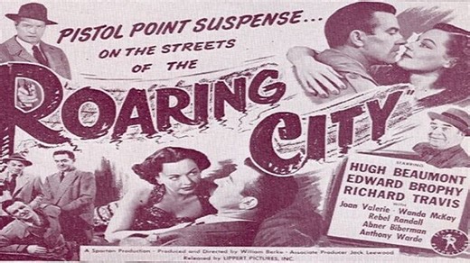 Roaring City 1951-Hugh Beaumont, Edward Brophy, Wanda McKay, Richard Travis, and Joan Valerie