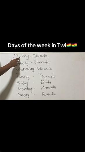 Learn the Days of the Week in Twi Language