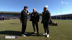 "Final's are all about winning, we were so disappointed not to get over the line against Northampton Saints, this year we've been able to do it in the Prem Cup" Andy Robinson on tasting success in the Prem Rugby Cup! 🏆 #PremRugbyCup | #EXEvBAT | TNT Sports Rugby