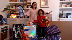 A delivery of Disney magic ✨ In celebration of #Disney100, we gifted one lucky winner everything needed for the perfect streaming experience and more! 😍 #OnceInALifetimePrizes | Disney