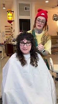 Curly Shag Mullet Transformation ✨ | #curlyhair #hairtransformation #mullet