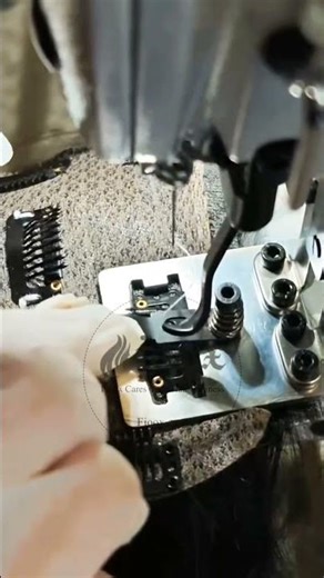 Automatic clips sewing machine #cliphair #clipmachine