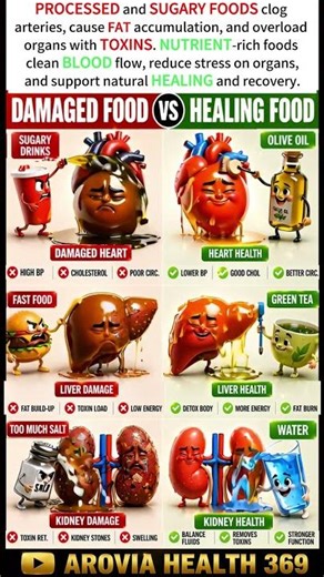Healthy vs Unhealthy Foods | Best and Worst Foods for Your Body #wellness #fitness #health
