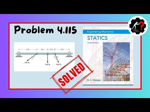 Problem 4.115 | Engineering Mechanics Statics