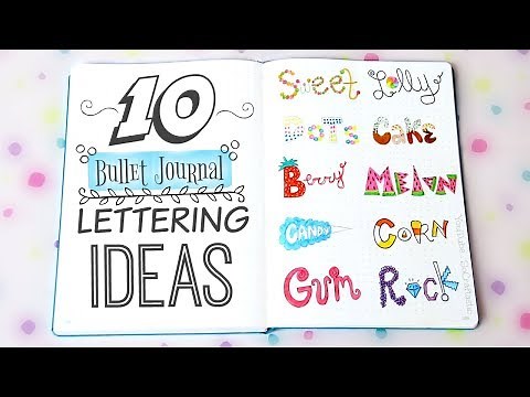 10 BULLET JOURNAL HANDWRITING IDEAS | SoCraftastic