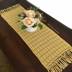 Table Runner Crochet Pattern, Crochet Placemat Pattern, Filet Crochet, Vintage Crochet Patterns for the Home, Instant Download - Etsy
