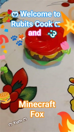 {🍔} Making an Hamburger 🐾 Invite: Minecraft Fox🦊 | #hamburger #minecraftfox #cook