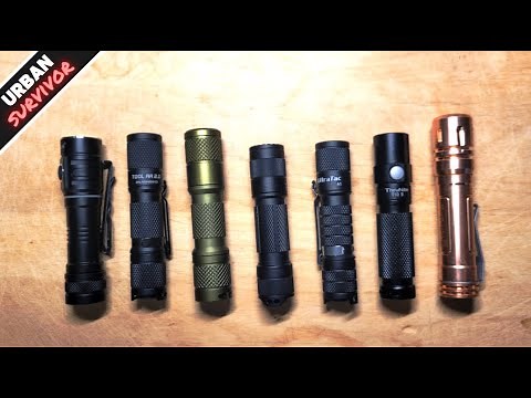 Best AA /14500 EDC Flashlight Comparison Review 🔦(ReyLight vs Lumintop vs ThruNite vs DROP vs Wuben)