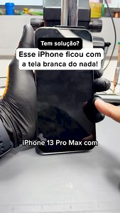iPhone 13 Pro Max com a tela branca do nada! Acompanhe o resultado. ⚪️ | Nery Celulares