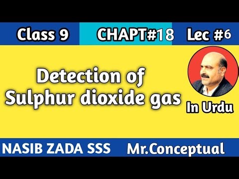 Detection of Sulphur dioxide gas//urdu//@nasibzadachemistrypoint