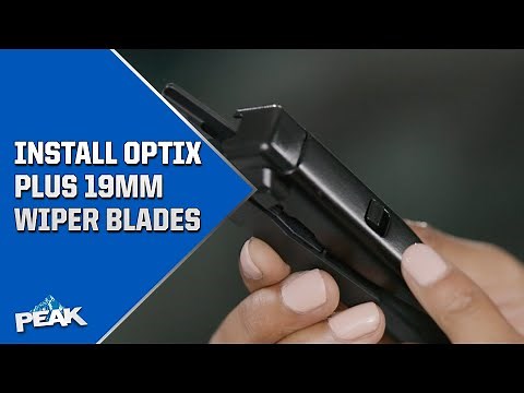 OPTIX PLUS 19mm Push Button Windshield Wiper Installation | PEAK Auto