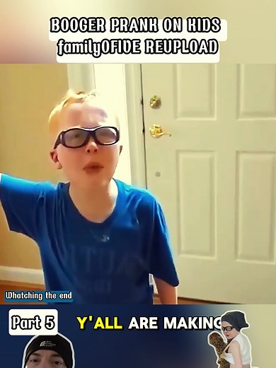 BOOGER PRANK ON KIDS familyOFIVE REUPLOAD #angryman #dadoftwotiktok #crazyman #viral #1min #foryou