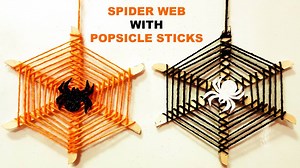 Spider Web with Popsicle Sticks DIY videos for Kids School Projects #spiderweb #popsiclesticksdiy #videosforkids #schoolprojects #diyvideos #easydiy #artandcraft #papercraft #videosforkids #kidsvideos #kidscartoons #kidsmovies #kid #kids | Kids Learning Videos
