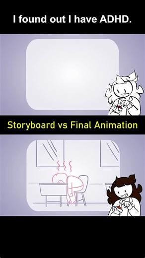Storyboard vs Animation I have ADHD (shot 16)