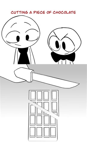 4M views · 25K reactions | Infinite Chocolate #Animation #animations #funnyanimation #sketchcomedy | Kredison | Facebook