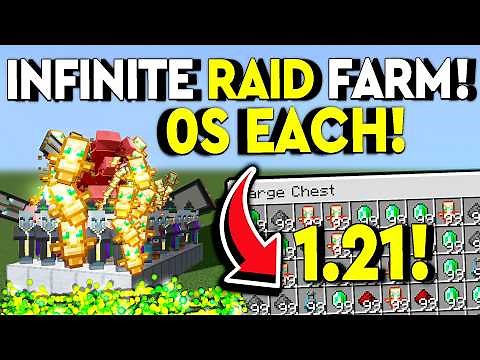 BEST 1.21 INFINITE RAID FARM! Minecraft Bedrock MCPE/Xbox/PS4/Nintendo Switch/Windows 10