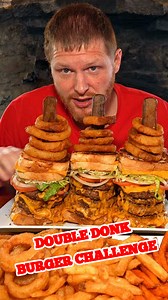 Double Donk Burger X3 - Has This Ever Happened 🍔😳 | A guy named Eli