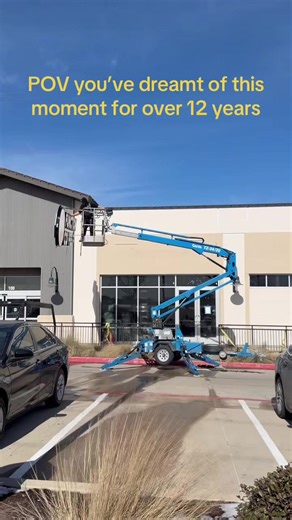 It’s up. The official sign for our first brick and mortar coffee shop location has been mounted. We still have more construction to do inside but this step is a huge milestone. It’s actually quite shocking to see this part of it realized. #coffeeshop #coffee #coffeetiktok