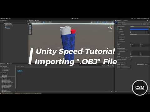 Unity Speed Tutorial: Importing an Obj file.
