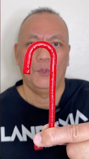 👂ASMR WARHEADS SOUR FILLED CANDY CANE BLACK CHERRY FLAVOR EATING SOUNDS👂#shorts #asmr