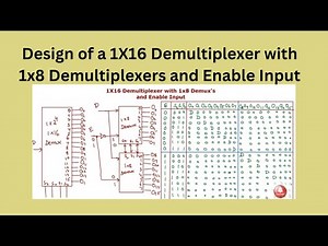 3.19 Design of a 1X16 Demultiplexer with 1x8 Demultiplexers and Enable Input | తెలుగు