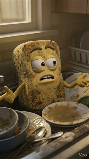 Spons Cuci Piring Kamu Lagi Kena Mental #shorts #animasi #talkobject #cucipiring #relate