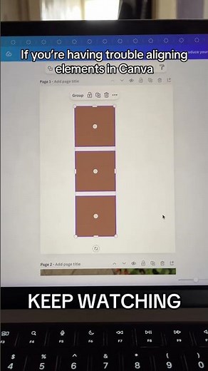 CANVA TIP: The EASIEST way to align your elements! #canvatips #canvatutorial #canvahack @c‪@canva‬