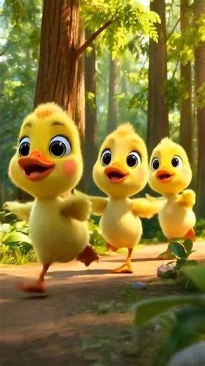 Funny Duck Song 🦆 | Cute Funny Ducks in a Row | Duck Song for Kids