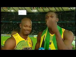 Jamaican 4x100m relay Funny interview