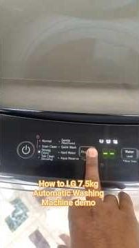 How to LG 7.5kg Automatic Washing Machine demo || LG T75VBMB1S 7.5kg Demo #lgwashingmachine #india