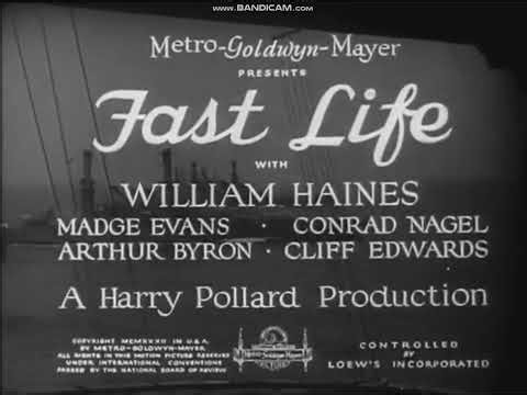 Fast Life 1932 title sequence