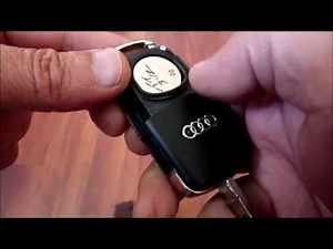 Change a8 d3 keyfob battery to fix no key identified remote lock unlock smart key