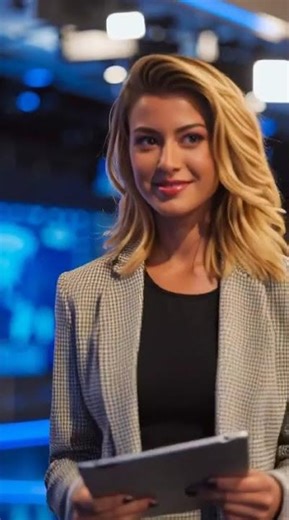 AI Female News Anchor Delivers Breaking News | FactWave News #news #anchor