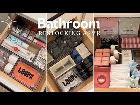 Guest Bathroom Restock ASMR 💫 | TikTok Restocking Organizer
