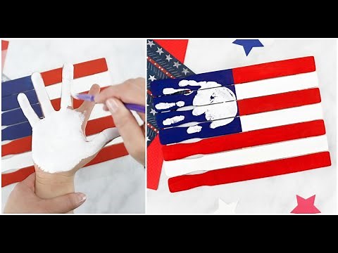 Handprint American Flag - Easy Kids 4th of July Craft